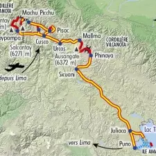 Itinéraire du voyage Salcantay et Ausangate - Pérou - Tirawa