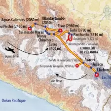 Itinéraire du voyage Ausangate et Montagne des 7 Couleurs - Pérou - Tirawa
