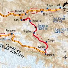 Itinéraire du voyage Grande Traversée du Zanskar - Inde - Tirawa