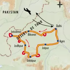 Itinéraire du voyage Trésors du Rajasthan avec Robert Dompnier - Inde - Tirawa