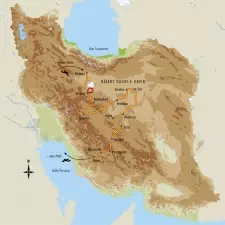 Itinéraire du voyage Désert et villes turquoises de Perse - Iran - Tirawa