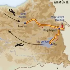 Itinéraire du voyage Mythique Mont Ararat - Turquie - Tirawa