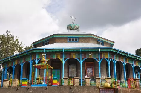 Eglise Sainte Marie, colline d'Entoto à Addis Abeba - Ethiopie