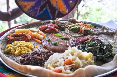 L'injera, le plat traditionnel éthiopien