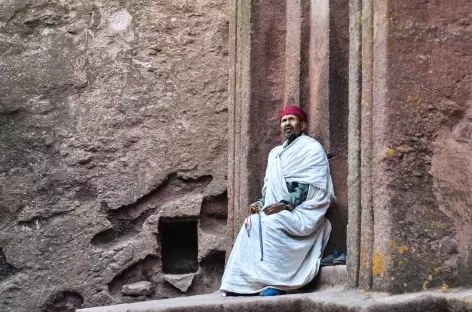 Prêtre à Lalibela - Ethiopie