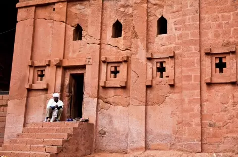 L'une des nombreuses églises à Lalibela - Ethiopie