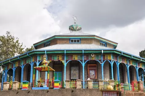 Eglise sur la colline d'Entoto, Addis Abeba - Ethiopie