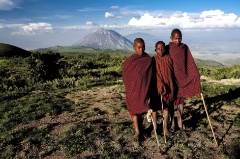Région masaï, entre le Ngorongoro et le volcan Lengai - Tanzanie