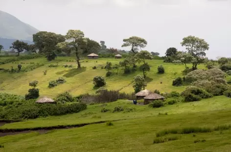 Village masai de Nyobi, région du Lengai - Tanzanie