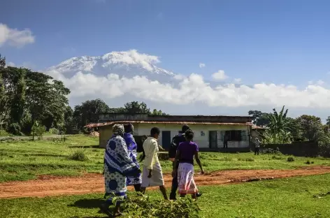 Vue sur le Kilimanjaro depuis le village de Machame - Tanzanie