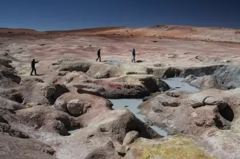 Balade sur le site Sol de Manana - Bolivie