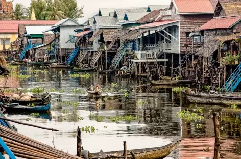 Dans le village flottant de Kompong Phluk - Cambodge