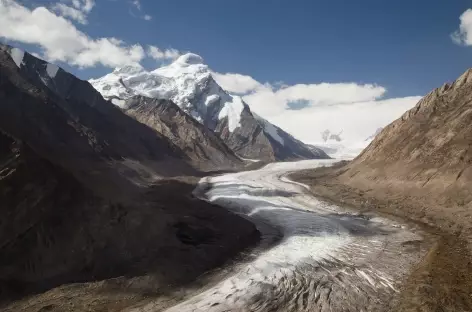Glacier qui descend des Nun et Kun - Ladakh, Inde