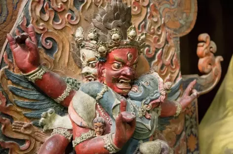 Statue terrifiante - Ladakh, Inde