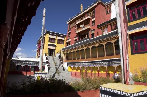 Dans les coursives du monastère de Tiksé - Ladakh - Inde