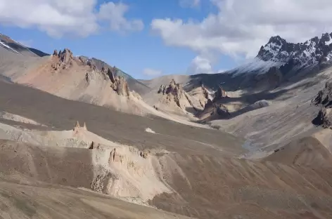Vallon du Sniougoutse depuis le Sirsir La, Ladakh, Zanskar- Inde