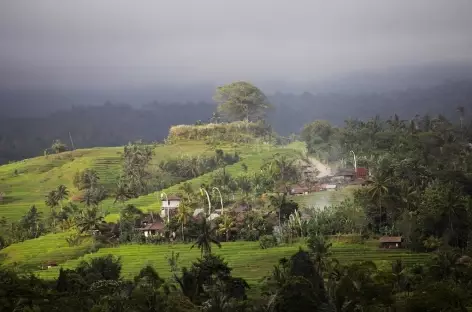 Un hameau perdu dans la montagne vers Belimbing, Bali - Indonésie