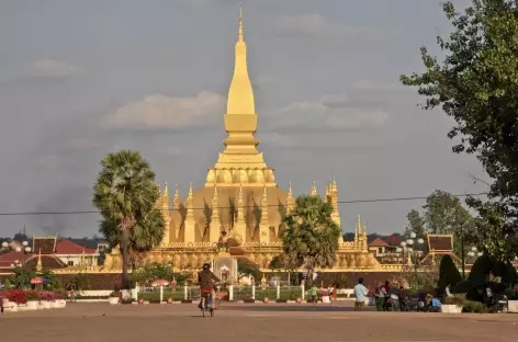 Le stupa de Pha That Luang à Ventiane - Laos
