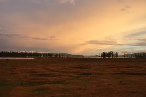 Coucher de soleil - Mongolie
