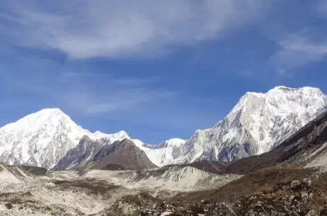 Les Péri Himal de la moraine de Bimthang - Népal
