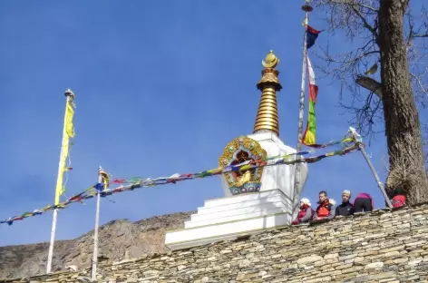 Stupa à Pisang - Népal