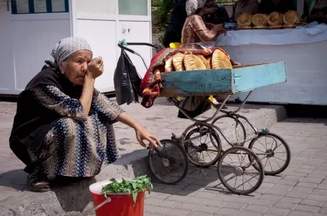 Scène de marché à Tashkent - Ouzbékistan - 