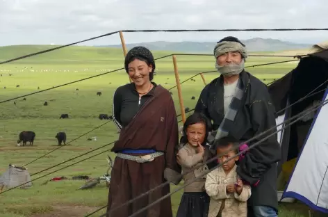 Famille nomade - Amdo-Tibet