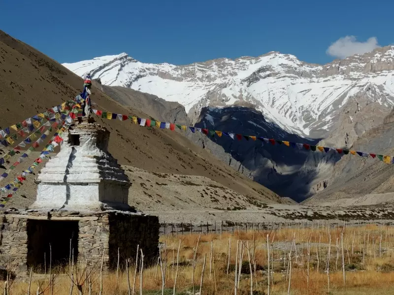 Chorten et vallon d'altitude, Ladakh - Inde, &copy; Guillaume Chenot - Tirawa 