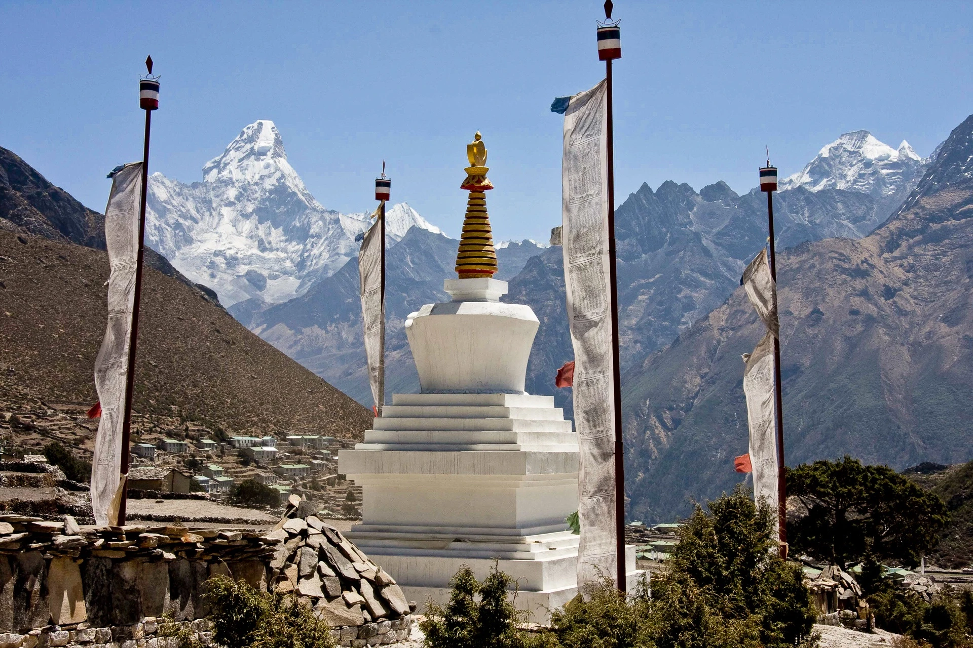 Vallée de l'Everest : camp de base de l'Ama Dablam