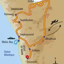 Itinéraire du voyage Charmes de Namibie - Namibie - Tirawa