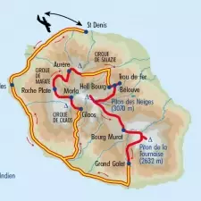 Itinéraire du voyage La Grande Traversée de la Réunion - Réunion - Tirawa