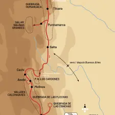 Itinéraire du voyage Nord-Ouest Argentin : Far West et Vallées Arc-en-ciel - Argentine - Tirawa