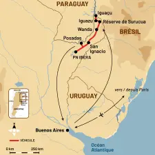 Itinéraire du voyage Argentine Tropicale, d'Iguazu à Ibera - Argentine - Tirawa
