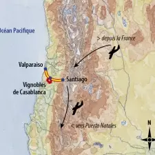 Itinéraire du voyage Croisière au Cap Horn et Patagonie - Argentine - Tirawa