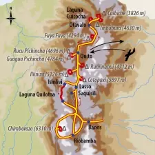 Itinéraire du voyage Montagnes d'Equateur - Équateur - Tirawa