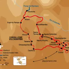 Itinéraire du voyage Trek des Cités Perdues - Pérou - Tirawa