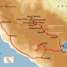 Itinéraire du voyage Les Cités d'Or - Pérou - Tirawa