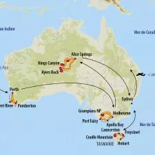 Itinéraire du voyage Grand Tour de l'Australie - Australie - Tirawa
