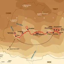 Itinéraire du voyage Merveilles du Bhoutan : de Bumthang à Paro - Bhoutan - Tirawa