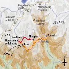 Itinéraire du voyage Sentiers du Dragon au Bhoutan - Bhoutan - Tirawa