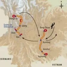 Itinéraire du voyage Splendeurs du Yunnan - Chine - Tirawa