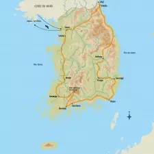 Itinéraire du voyage Grand tour de la Corée du Sud - Corée du sud - Tirawa