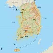 Itinéraire du voyage Dans les secrets de la Corée du Sud avec Grands Reportages - Corée du sud - Tirawa
