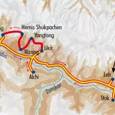 Itinéraire du voyage Trek dans la vallée de l'Indus - Inde - Tirawa