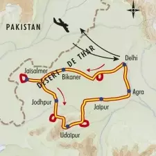 Itinéraire du voyage Grand tour du Rajasthan - Inde - Tirawa