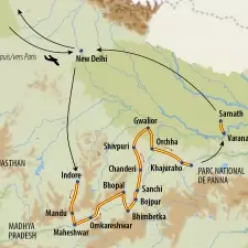 Itinéraire du voyage Grand tour du Madhya Pradesh et Bénarès - Inde - Tirawa