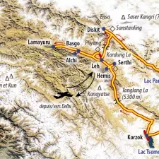 Itinéraire du voyage Découverte Ladakh et Nubra - Inde - Tirawa