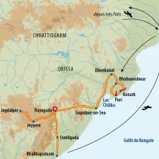Itinéraire du voyage Tribus d’Orissa et Fête de Holi - Inde - Tirawa