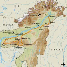 Itinéraire du voyage Exploration des 7 Sisters - Inde - Tirawa