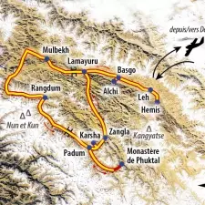 Itinéraire du voyage Au coeur du Zanskar - Inde - Tirawa